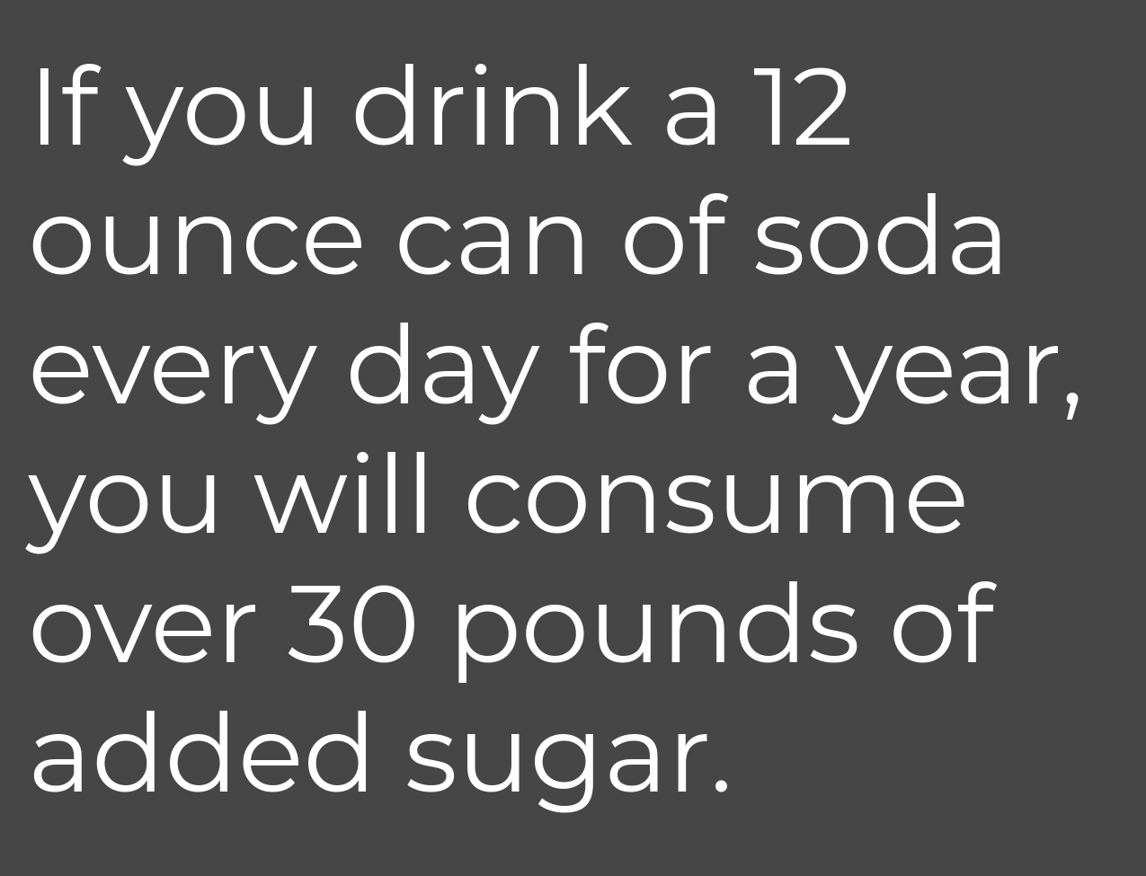 Sugar pounds you can drink