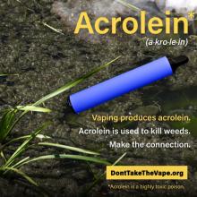 Acrolein is a highly toxic poison. 